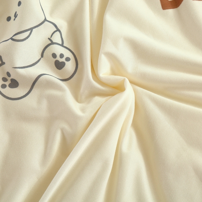 91家纺网 家纺一手货源 找家纺 小叮当家纺仓储工厂店 2026新款（全花型全花型大货 不断货）宝宝被子豆豆绒牛奶针织棉被子儿童被子豆豆被大豆被春秋被秋冬被 顽皮熊【A类针织棉面料母婴可用】