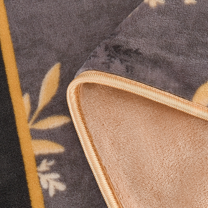 91家纺网 家纺一手货源 找家纺 仟岸家纺 2025新款高克重床裙款印花牛奶绒四件套 秋意浓