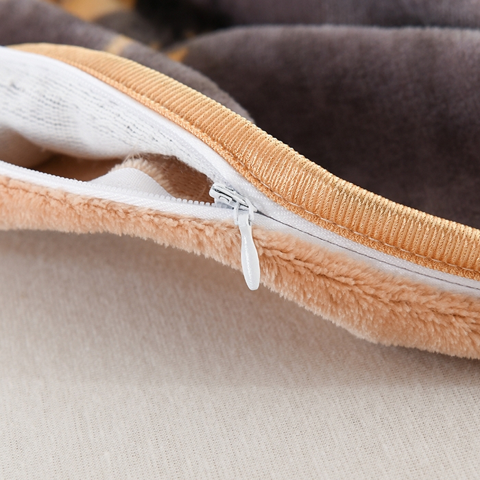 91家纺网 家纺一手货源 找家纺 仟岸家纺 2025新款高克重床裙款印花牛奶绒四件套 秋意浓