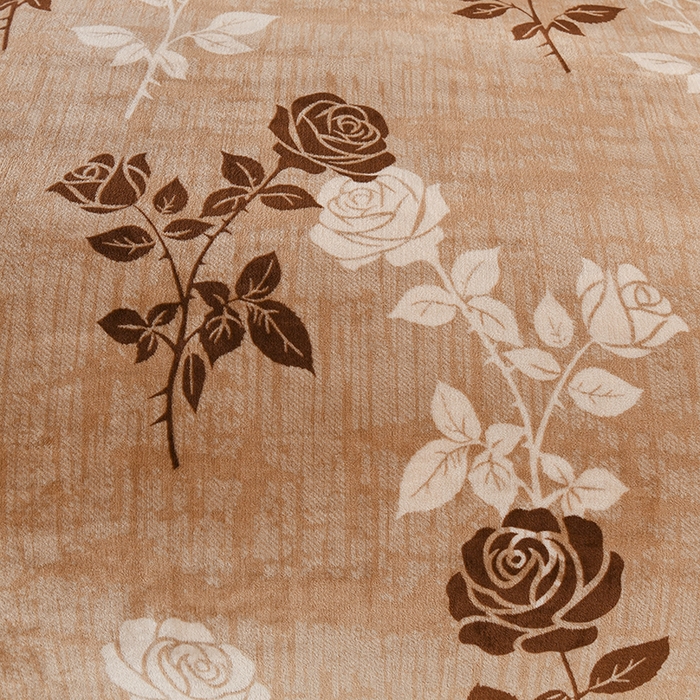 91家纺网 家纺一手货源 找家纺 仟岸家纺 2025新款高克重床裙款印花牛奶绒四件套 玫瑰情缘