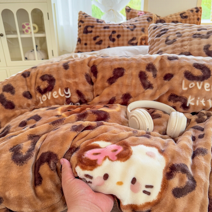 91家纺网 家纺一手货源 找家纺 （总）仟岸家纺 2025新款泡泡绒印花四件套