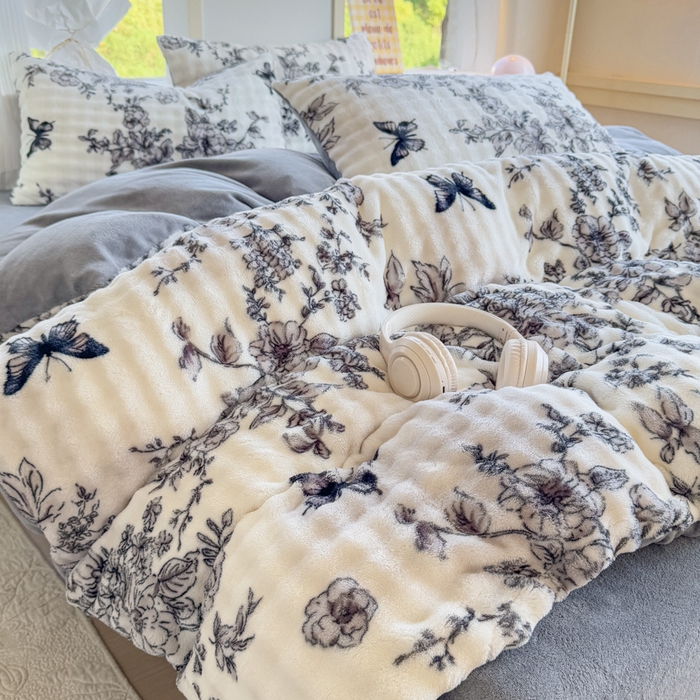 91家纺网 家纺一手货源 找家纺 （总）仟岸家纺 2025新款泡泡绒印花四件套