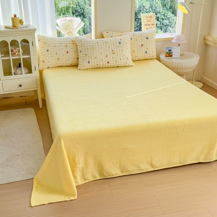 91家纺网 家纺一手货源 找家纺 仟岸家纺 2025新款泡泡绒印花四件套 幻月