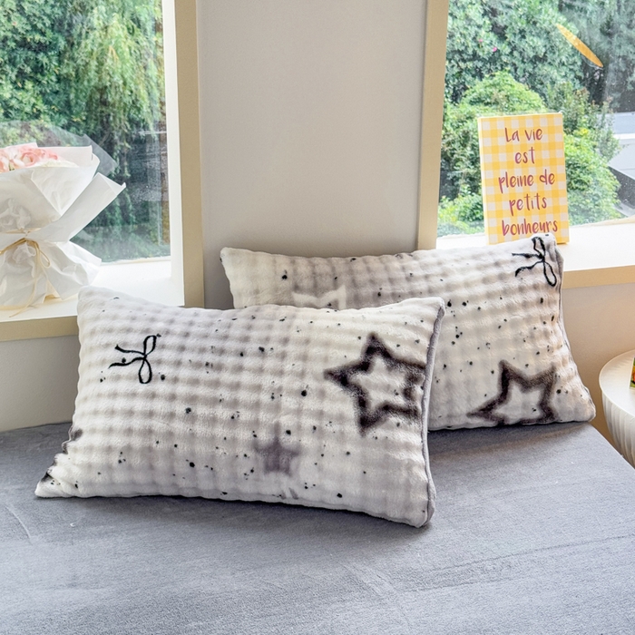 91家纺网 家纺一手货源 找家纺 仟岸家纺 2025新款泡泡绒印花四件套 幻星