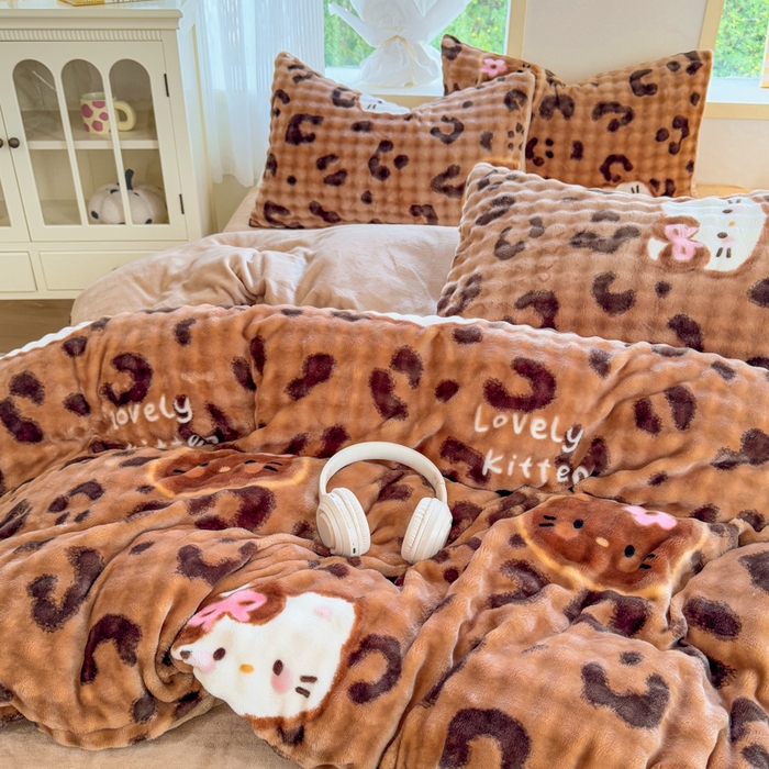 91家纺网 家纺一手货源 找家纺 （总）仟岸家纺 2025新款泡泡绒印花四件套