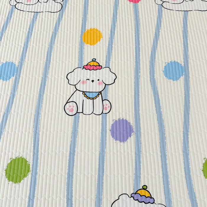 91家纺网 家纺一手货源 找家纺 LIFE.丽芙 2025新款A类四季可用A版全棉数码印花B版牛奶绒单件夹棉炕盖床盖三件套 床盖-乖狗狗