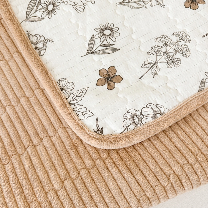 91家纺网 家纺一手货源 找家纺 LIFE.丽芙 2025新款A类四季可用A版全棉数码印花B版牛奶绒单件夹棉炕盖床盖三件套 床盖-芭提雅