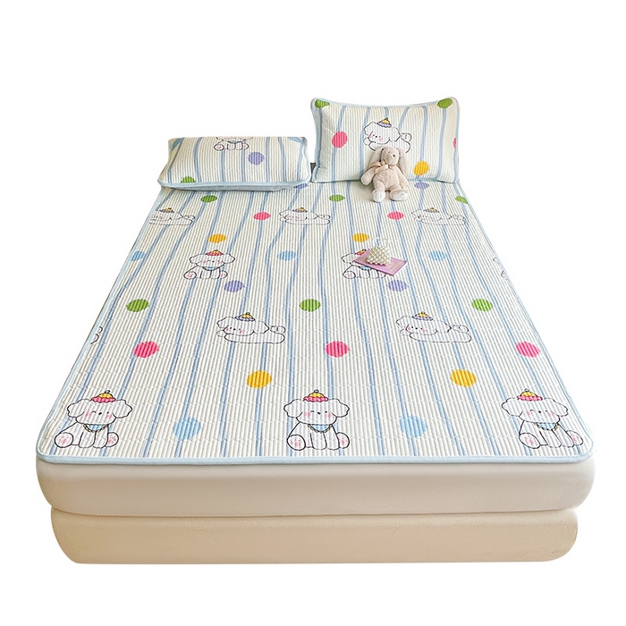 91家纺网 家纺一手货源 找家纺 LIFE.丽芙 2025新款A类四季可用A版全棉数码印花B版牛奶绒单件夹棉床褥垫三件套 床褥垫-乖狗狗