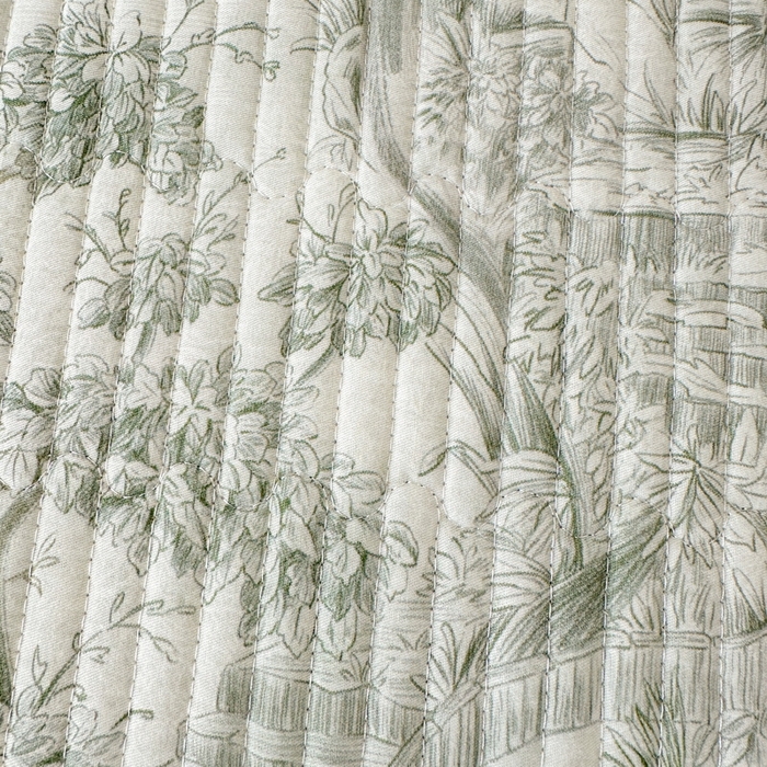 91家纺网 家纺一手货源 找家纺 LIFE.丽芙 2025新款A类四季可用A版全棉数码印花B版牛奶绒单件夹棉炕盖床盖三件套 床盖-秋韵