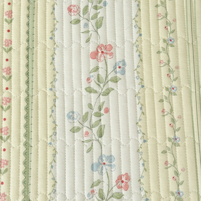 91家纺网 家纺一手货源 找家纺 LIFE.丽芙 2025新款A类四季可用A版全棉数码印花B版牛奶绒单件夹棉炕盖床盖三件套 床盖-曼琳-绿