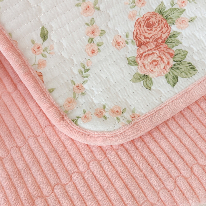 91家纺网 家纺一手货源 找家纺 LIFE.丽芙 2025新款A类四季可用A版全棉数码印花B版牛奶绒单件夹棉炕盖床盖三件套 床盖-花锦