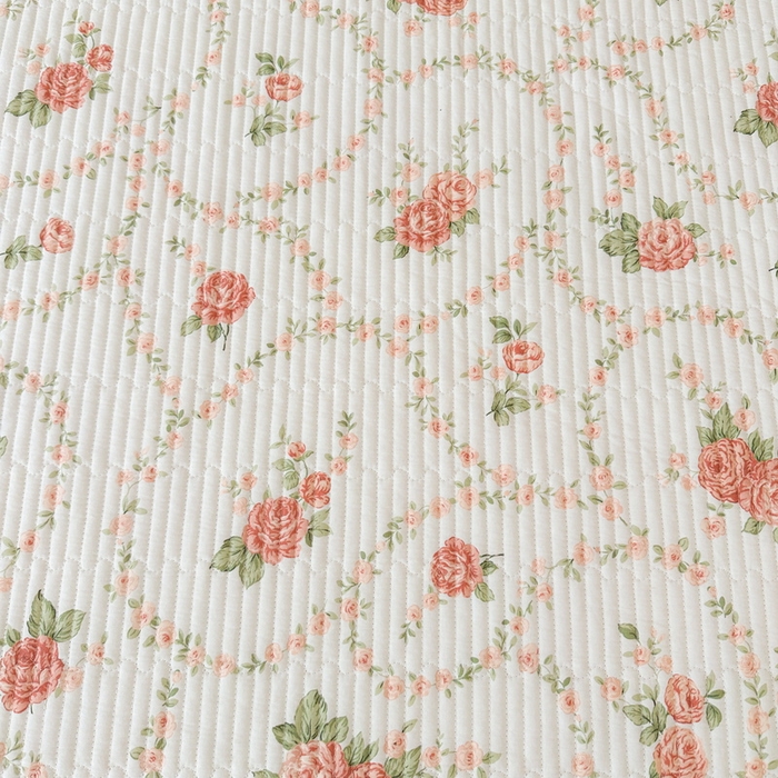 91家纺网 家纺一手货源 找家纺 LIFE.丽芙 2025新款A类四季可用A版全棉数码印花B版牛奶绒单件夹棉炕盖床盖三件套 床盖-花锦