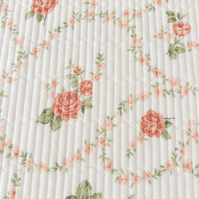 91家纺网 家纺一手货源 找家纺 LIFE.丽芙 2025新款A类四季可用A版全棉数码印花B版牛奶绒单件夹棉炕盖床盖三件套 床盖-花锦