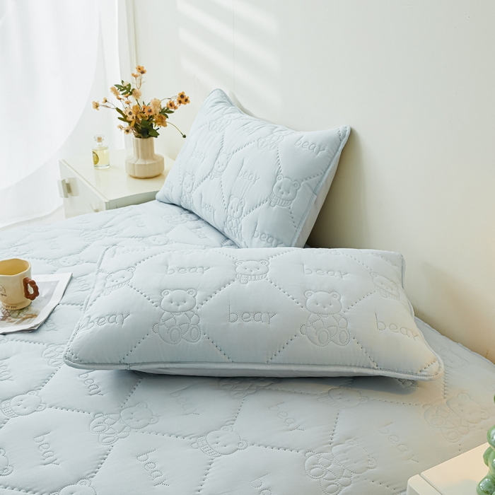 91家纺网 家纺一手货源 找家纺 （总）LIFE.丽芙 2025新款磨毛超声波夹棉防水枕套机包边款