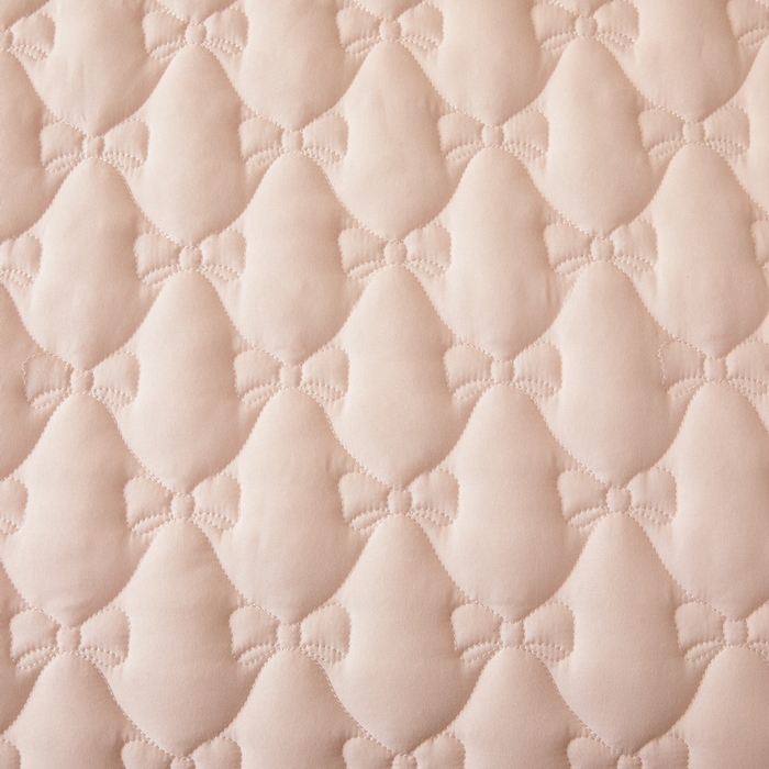 91家纺网 家纺一手货源 找家纺 LIFE.丽芙 2025新款水洗原棉夹棉包边枕套 蝴蝶结枕套-奶油粉