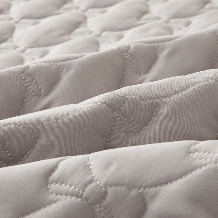 91家纺网 家纺一手货源 找家纺 LIFE.丽芙 2025新款水洗原棉夹棉包边枕套 蝴蝶结枕套-山灰