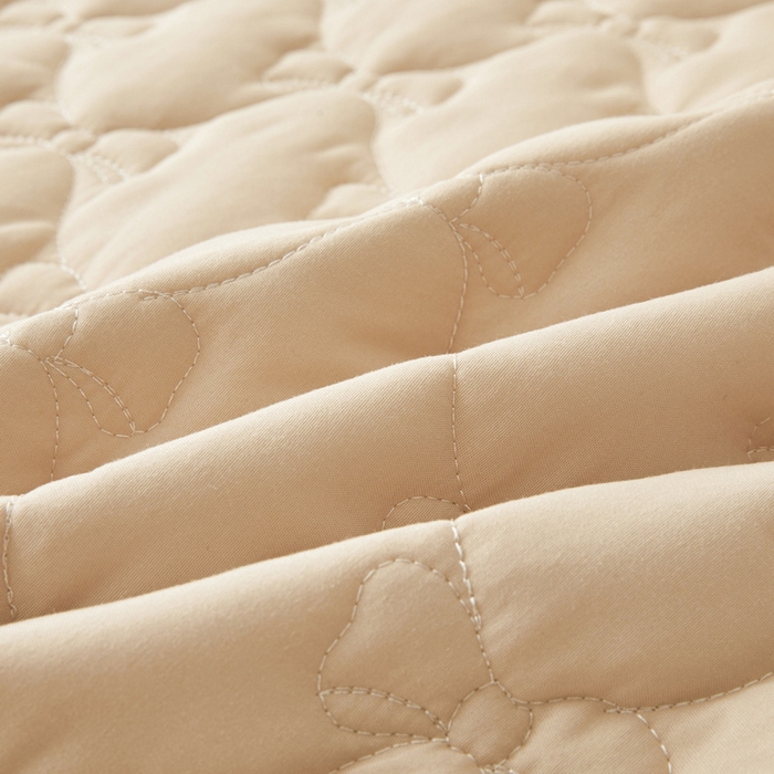 91家纺网 家纺一手货源 找家纺 LIFE.丽芙 2025新款水洗原棉夹棉包边枕套 蝴蝶结枕套-奶茶