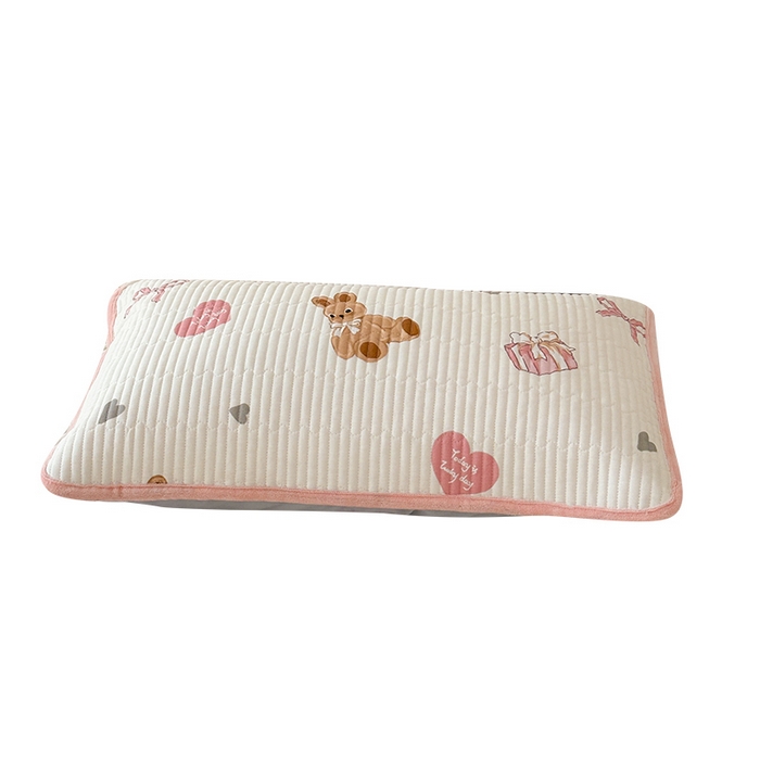 91家纺网 家纺一手货源 找家纺 LIFE.丽芙 2025新款A类全棉夹棉包边枕套 安琪拉-粉