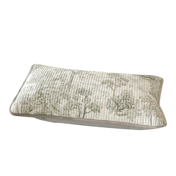 91家纺网 家纺一手货源 找家纺 LIFE.丽芙 2025新款A类全棉夹棉包边枕套 秋韵