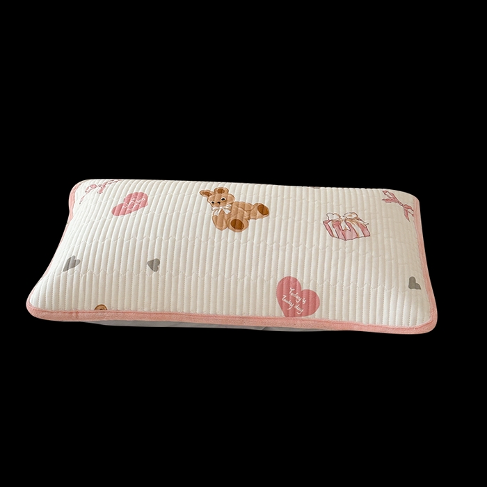 91家纺网 家纺一手货源 找家纺 LIFE.丽芙 2025新款A类全棉夹棉包边枕套 安琪拉-粉