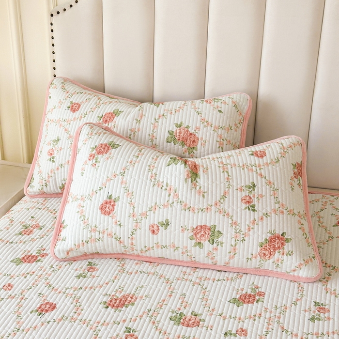 91家纺网 家纺一手货源 找家纺 LIFE.丽芙 2025新款A类全棉夹棉包边枕套 花锦