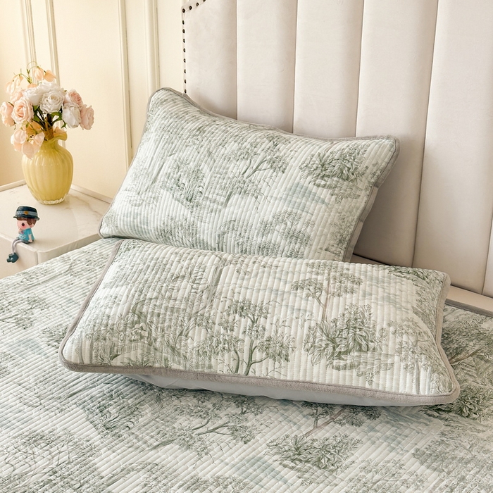 LIFE.丽芙 2025新款A类全棉夹棉包边枕套 秋韵