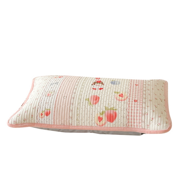 91家纺网 家纺一手货源 找家纺 LIFE.丽芙 2025新款A类全棉夹棉包边枕套 爱心小妹