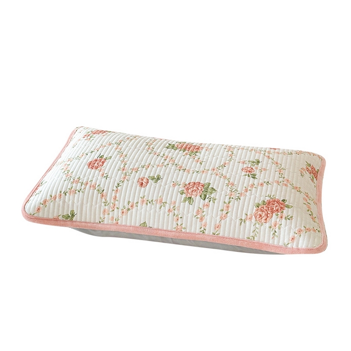 91家纺网 家纺一手货源 找家纺 LIFE.丽芙 2025新款A类全棉夹棉包边枕套 花锦