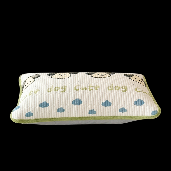 91家纺网 家纺一手货源 找家纺 LIFE.丽芙 2025新款A类全棉夹棉包边枕套 调皮狗狗