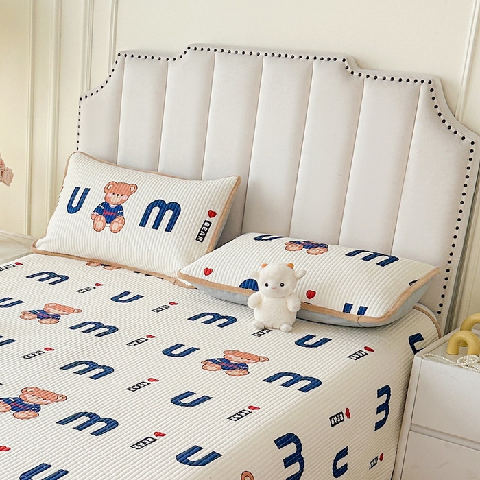 91家纺网 家纺一手货源 找家纺 LIFE.丽芙 2025新款A类全棉夹棉包边枕套 妙妙熊