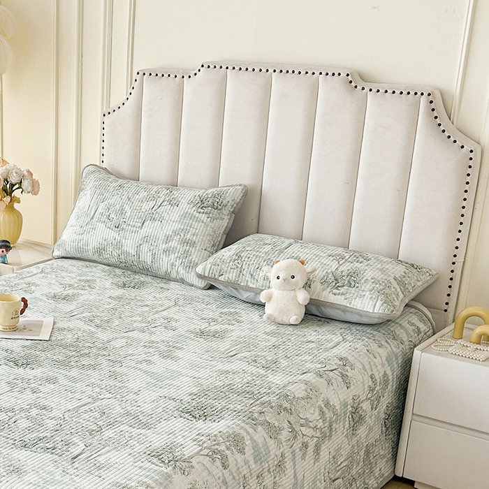 91家纺网 家纺一手货源 找家纺 LIFE.丽芙 2025新款A类全棉夹棉包边枕套 秋韵