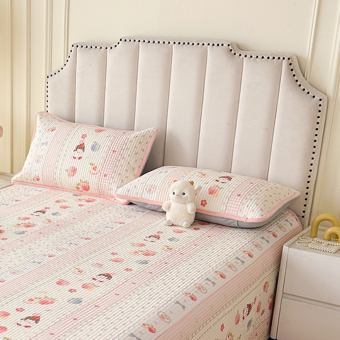 91家纺网 家纺一手货源 找家纺 LIFE.丽芙 2025新款A类全棉夹棉包边枕套 爱心小妹