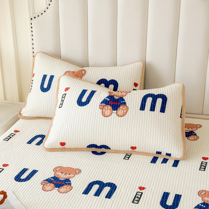 91家纺网 家纺一手货源 找家纺 LIFE.丽芙 2025新款A类全棉夹棉包边枕套 妙妙熊