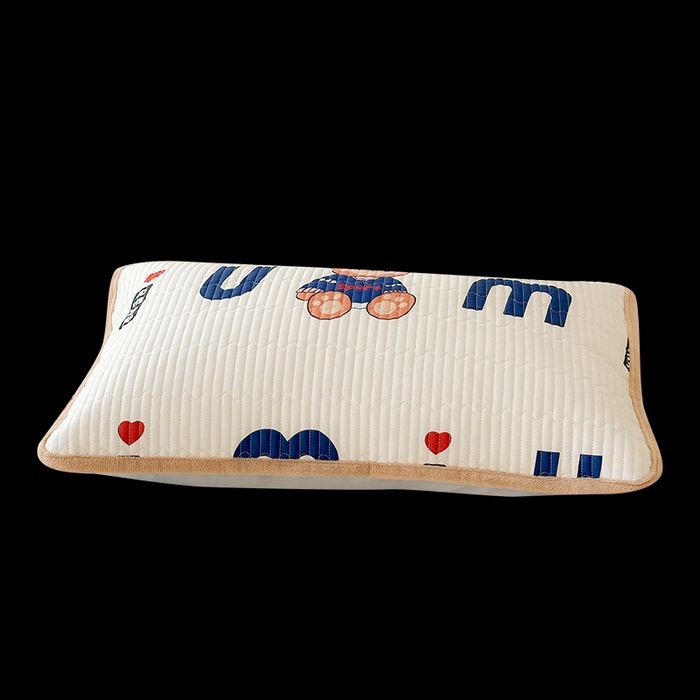 91家纺网 家纺一手货源 找家纺 LIFE.丽芙 2025新款A类全棉夹棉包边枕套 妙妙熊