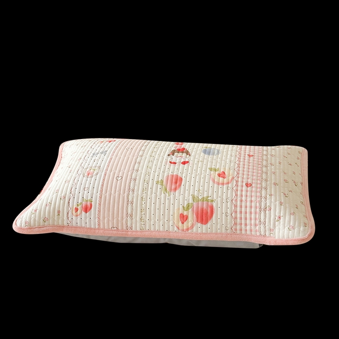 91家纺网 家纺一手货源 找家纺 LIFE.丽芙 2025新款A类全棉夹棉包边枕套 爱心小妹