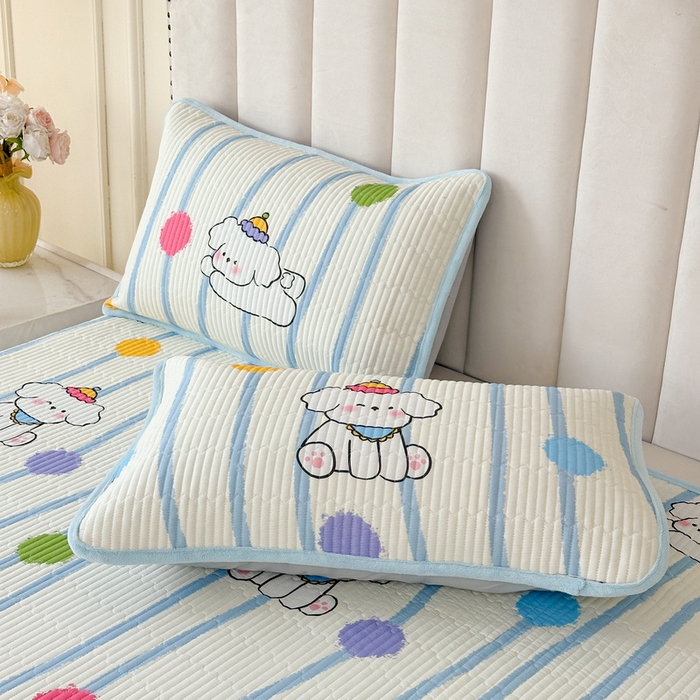 LIFE.丽芙 2025新款A类全棉夹棉包边枕套 乖狗狗