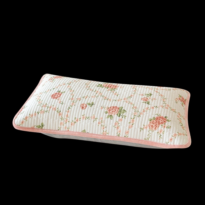 91家纺网 家纺一手货源 找家纺 LIFE.丽芙 2025新款A类全棉夹棉包边枕套 花锦