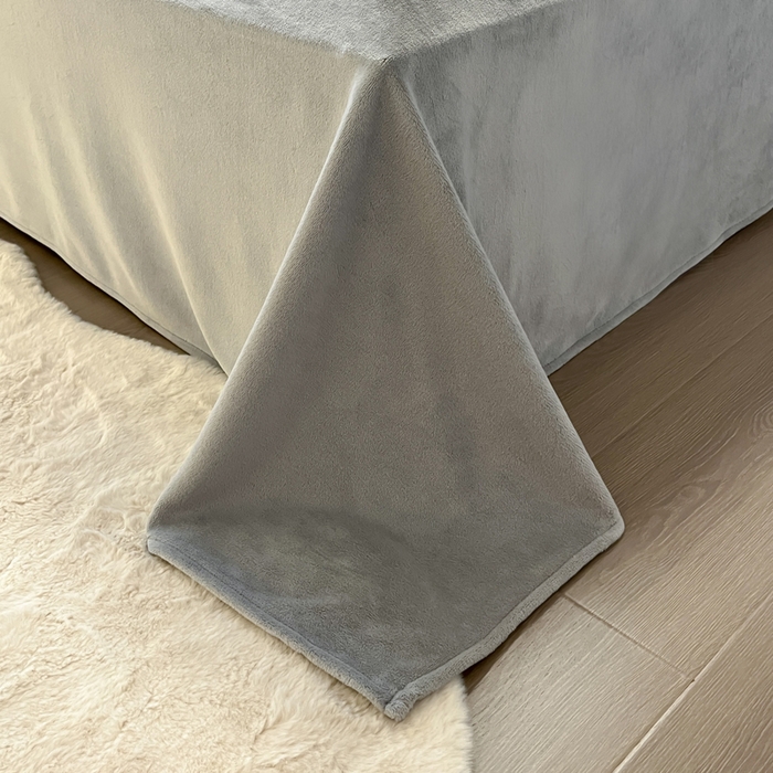 91家纺网 家纺一手货源 找家纺 如一 2025年3D立体雕花牛奶绒四件套 编织纹-灰