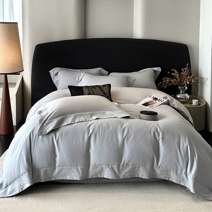 91家纺网 家纺一手货源 找家纺 （总）时亿家居 2025新款镂空花边长绒棉纯棉磨毛四件套-海瑟薇