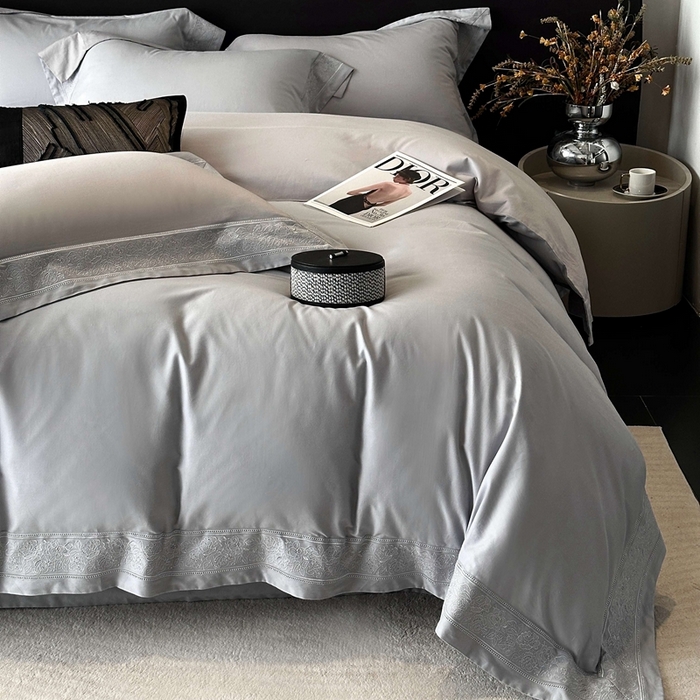 91家纺网 家纺一手货源 找家纺 （总）时亿家居 2025新款镂空花边长绒棉纯棉磨毛四件套-海瑟薇