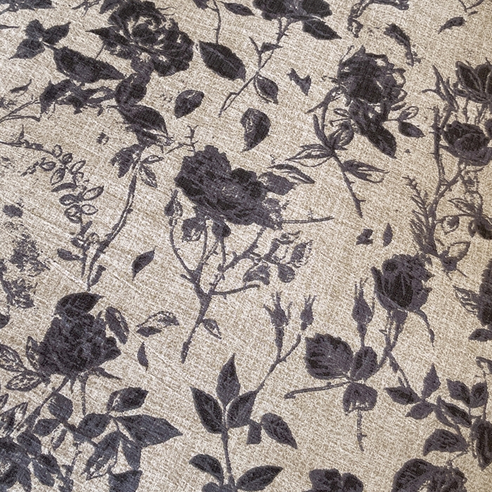 91家纺网 家纺一手货源 找家纺 宝士康家纺 2025秋冬新品高克重A类原麻暗合四件套复古加厚双层纱仿亚麻套件 墨影