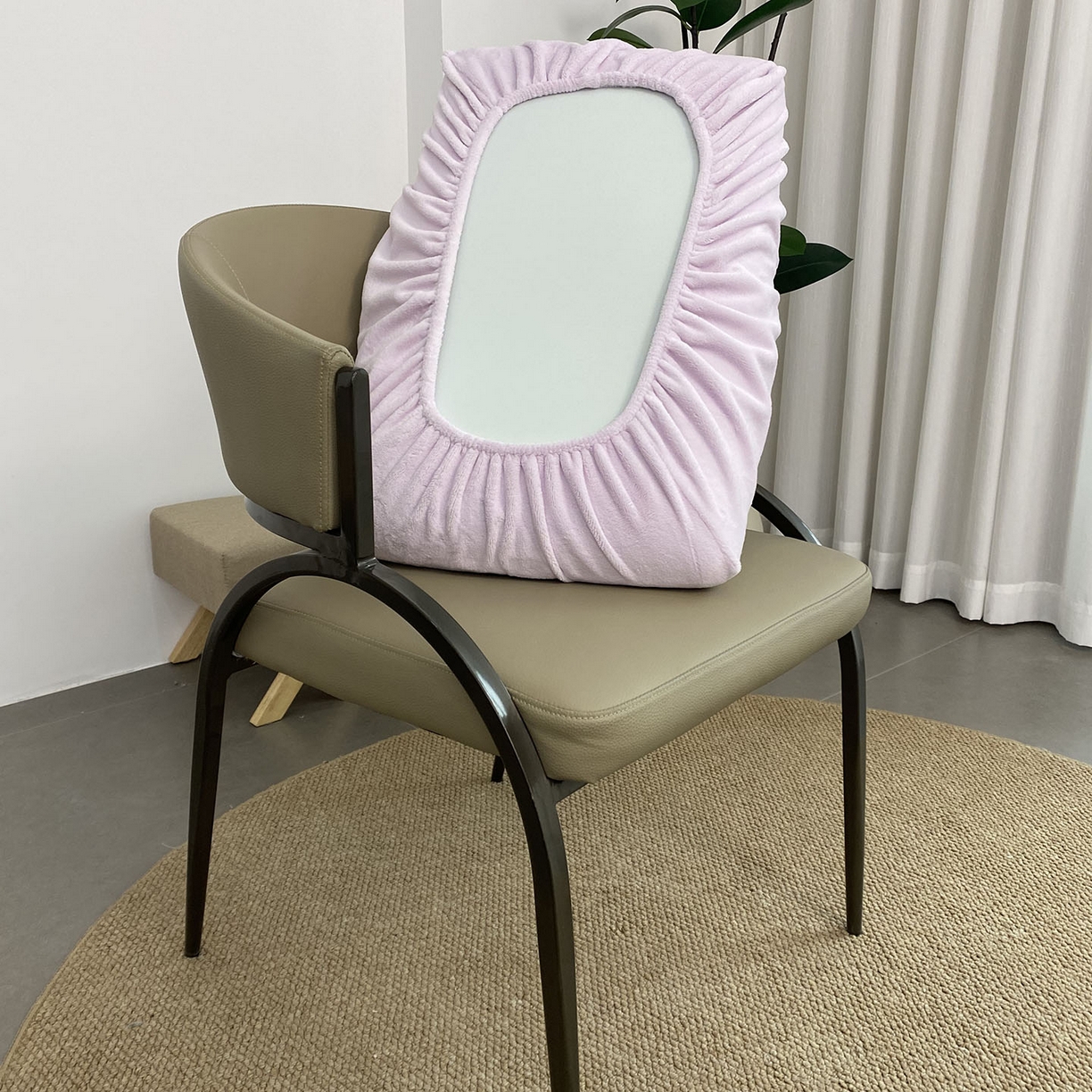 91家纺网 家纺一手货源 找家纺 佳笠家居 2025新款正宗250g全消光牛奶绒懒人枕套旅行枕套 香芋紫