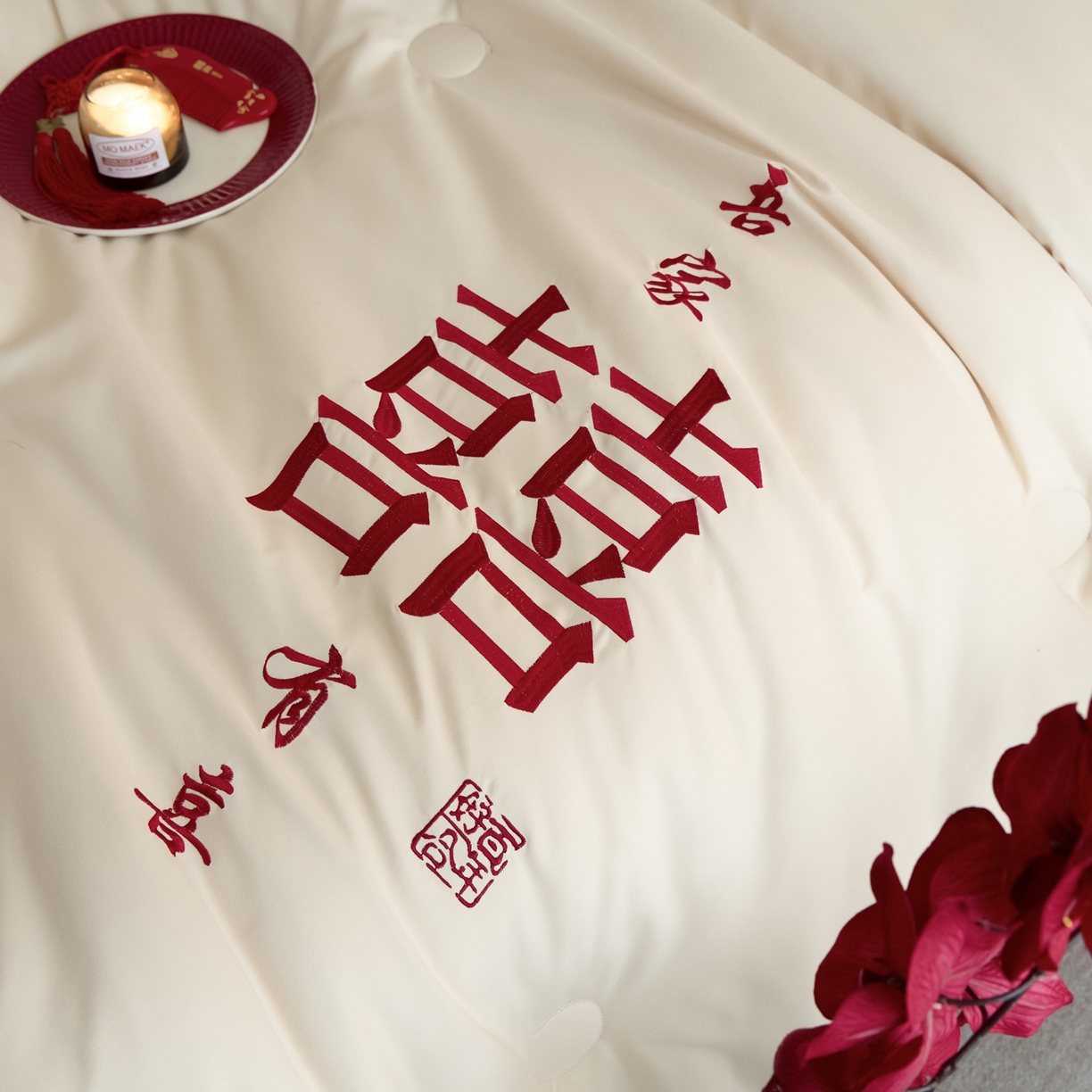 91家纺网 家纺一手货源 找家纺 （总）玉雅家纺 2025新款时尚大豆纤维结婚被婚庆被子被芯