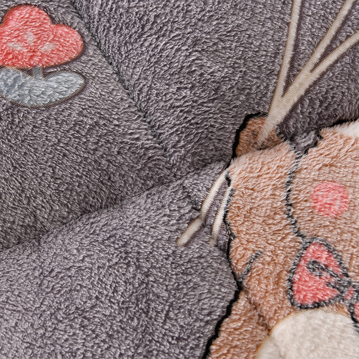 91家纺网 家纺一手货源 找家纺 春雨家居 2025新款AB版雪花绒羊羔绒冬被被子被芯 云朵萌熊