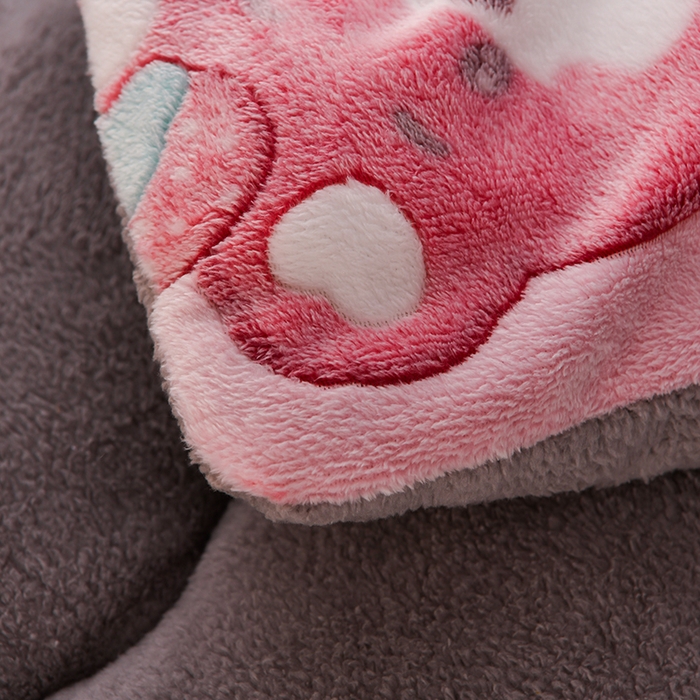 91家纺网 家纺一手货源 找家纺 春雨家居 2025新款AB版雪花绒羊羔绒冬被被子被芯 草莓小熊