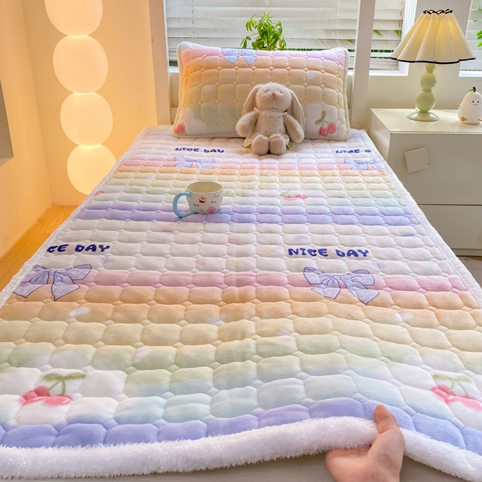 91家纺网 家纺一手货源 找家纺 （总）优品惠 2025新款冬季牛奶绒床垫床褥垫子床护垫加绒床盖学生宿舍上下铺