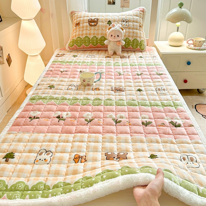 91家纺网 家纺一手货源 找家纺 （总）优品惠 2025新款冬季牛奶绒床垫床褥垫子床护垫加绒床盖学生宿舍上下铺