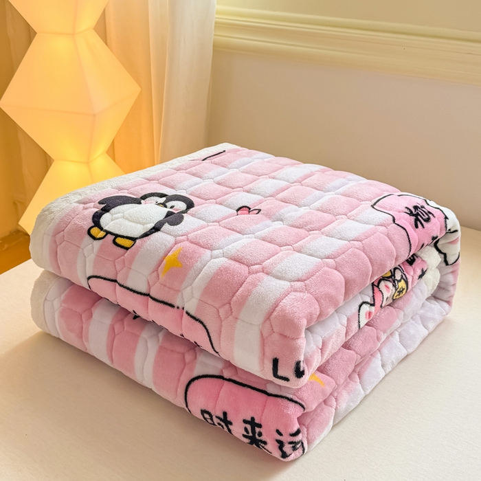 91家纺网 家纺一手货源 找家纺 优品惠 2025新款冬季牛奶绒床垫床褥垫子床护垫加绒床盖学生宿舍上下铺 发财暴富