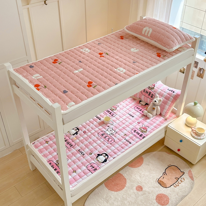 91家纺网 家纺一手货源 找家纺 优品惠 2025新款冬季牛奶绒床垫床褥垫子床护垫加绒床盖学生宿舍上下铺 发财暴富