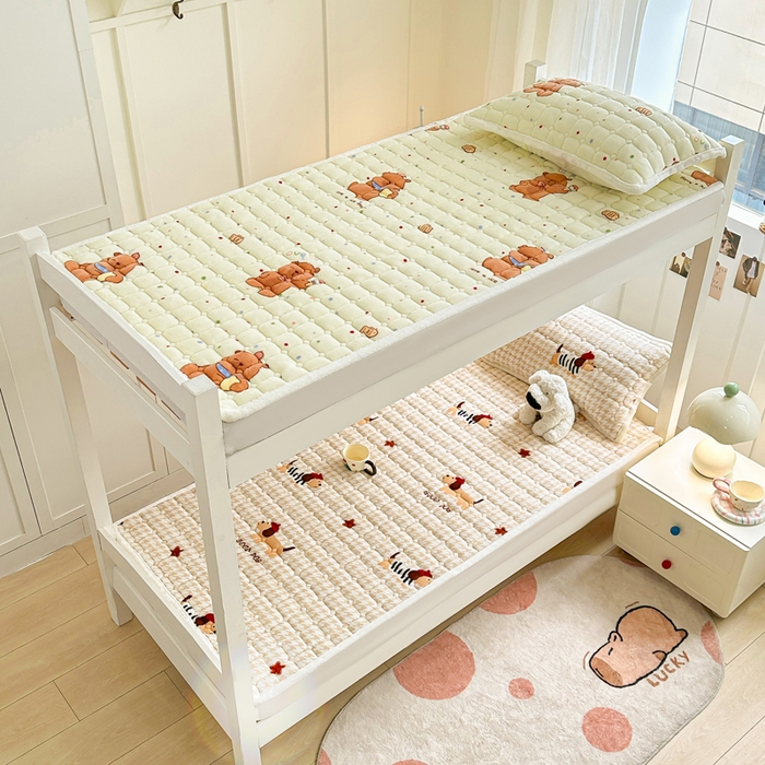 91家纺网 家纺一手货源 找家纺 优品惠 2025新款冬季牛奶绒床垫床褥垫子床护垫加绒床盖学生宿舍上下铺 腊肠狗